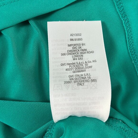 Susan Graver Essentials Liquid Knit Top Size 2X Green Short Sleeve A213552 - Picture 6 of 11